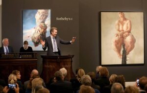 Mercado de arte en una subasta en Sothebys