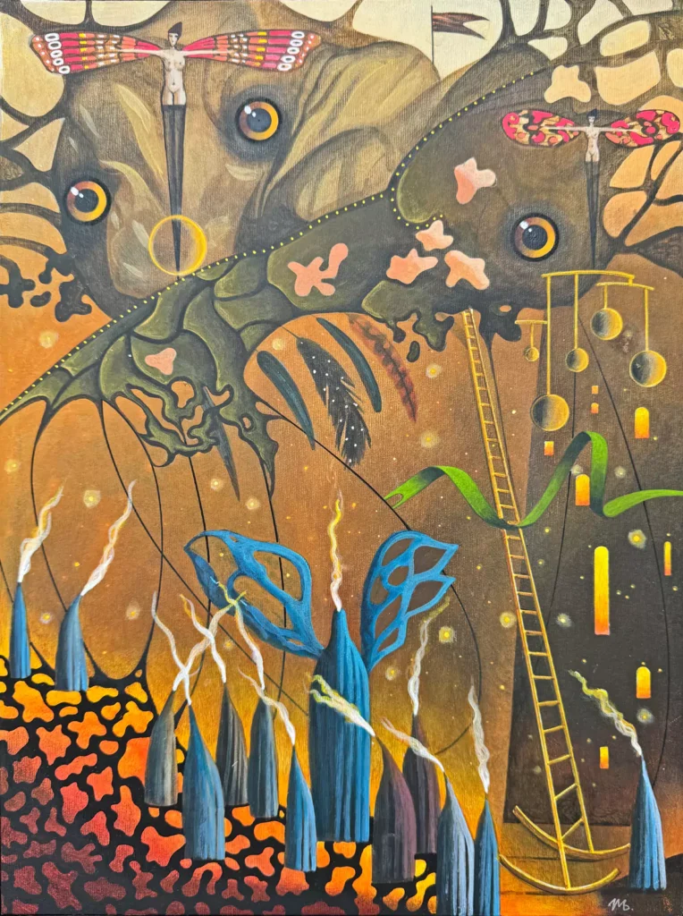 Obra de arte de María Brzozowska: Dream cave 40 x 30 cm acrílico sobre lienzo