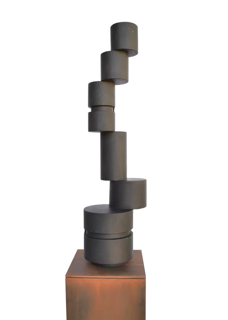 Escultura de Borja Barrajón Sombra-de-Humo-80-x-22-x-22-cm.-Marmol-de-Calatorao-2024