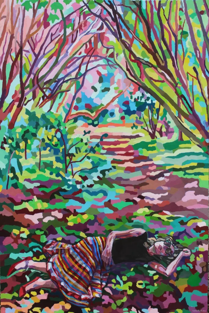 Obra de Víctor López-Rúa El sueño - óleo sobre lienzo - 244 x 160 cm. 2022