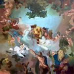Obra de Claudia Alonso-Allende Sala-Marte-120-x-120-cm.-Tecnica-mixta-sobre-lienzo-2024.