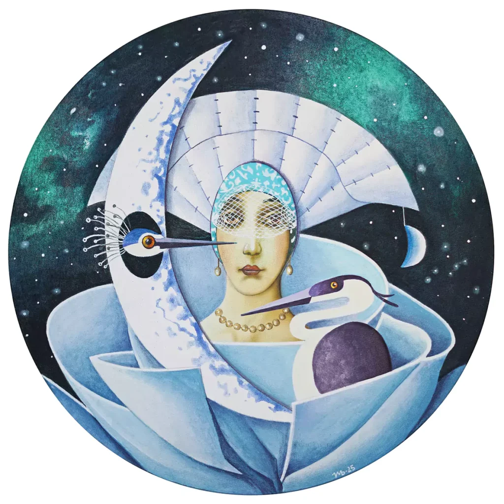 Maria Brzozowska arte surrealista - melancholia 40 cm.
