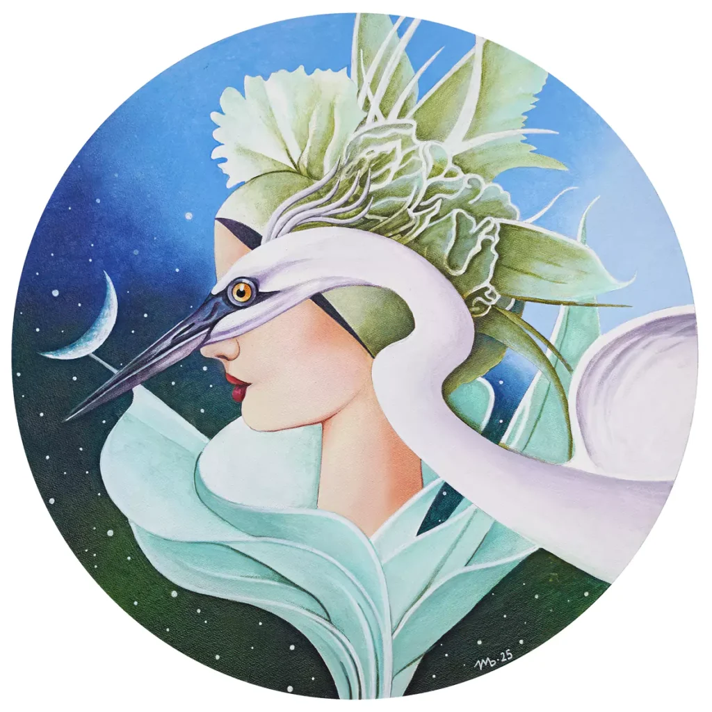 Obra de María Brzozowska, arte surrealista Melancholia III