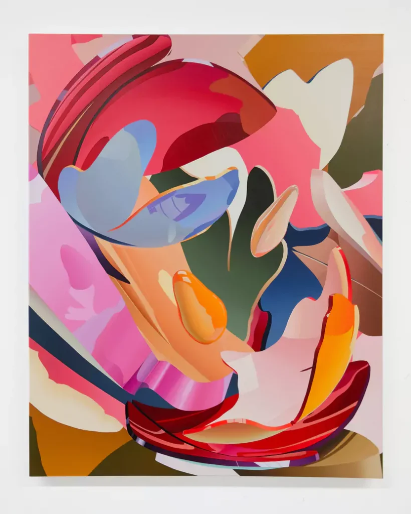 Obra de Peter Smyth Physic Nut / Jatropha Acrílico sobre lienzo 100 x 80 cm.