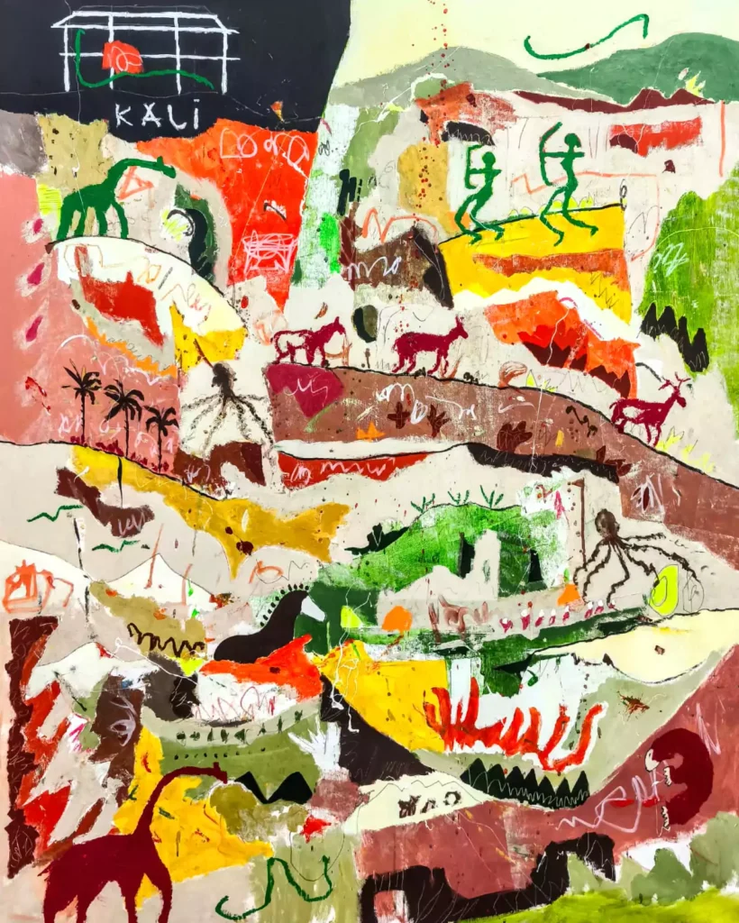alfonso-sanchez-kali-oleo-acrilico-y-tinta-china-sobre-lienzo-2025