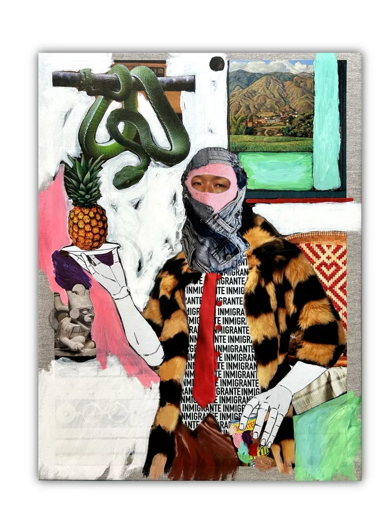 Ya no será lo mismo Técnica mixta y collage sobre lienzo 80 x 60 cm.