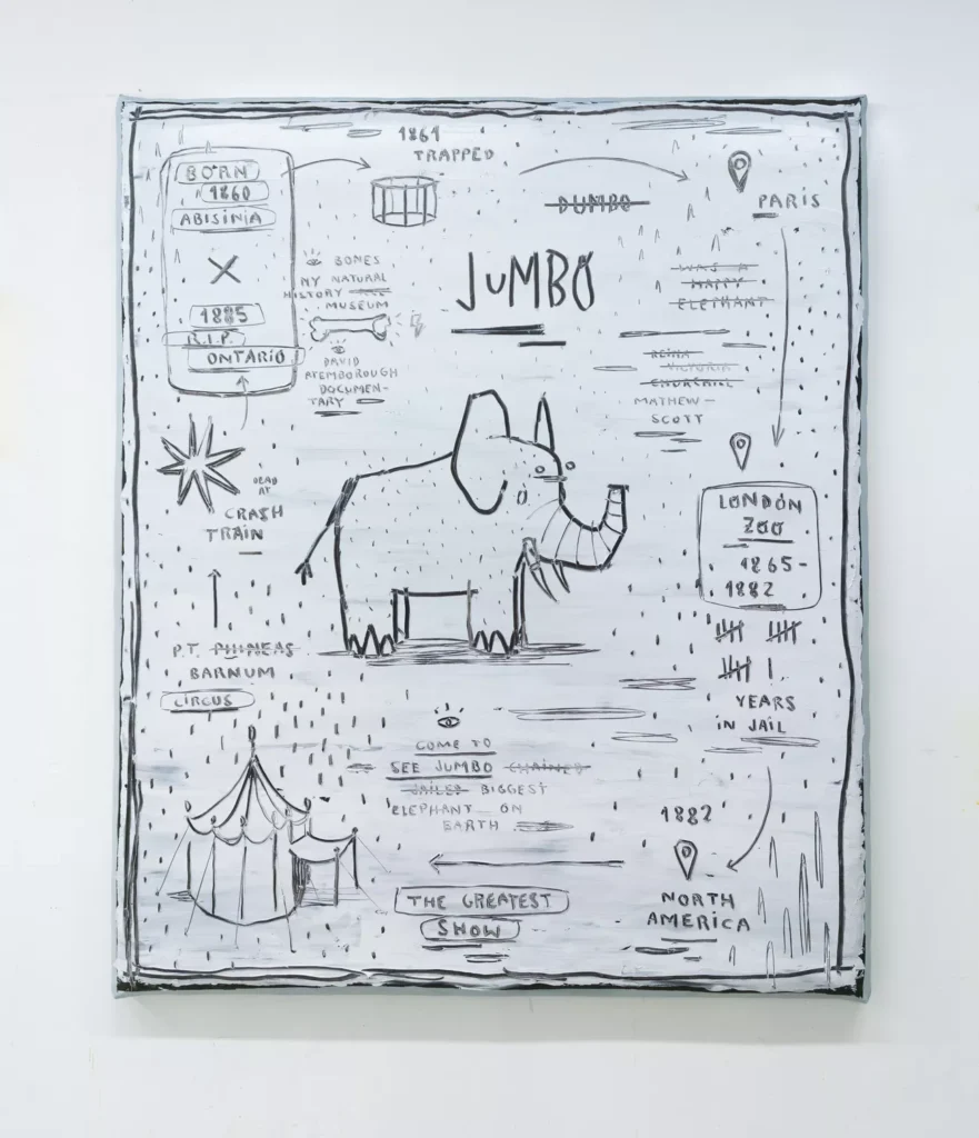 Rubén Martín de Lucas - Jumbo - 180 x 150 cm. Óleo sobre lienzo montado sobre espuma y bastidor de madera 2026