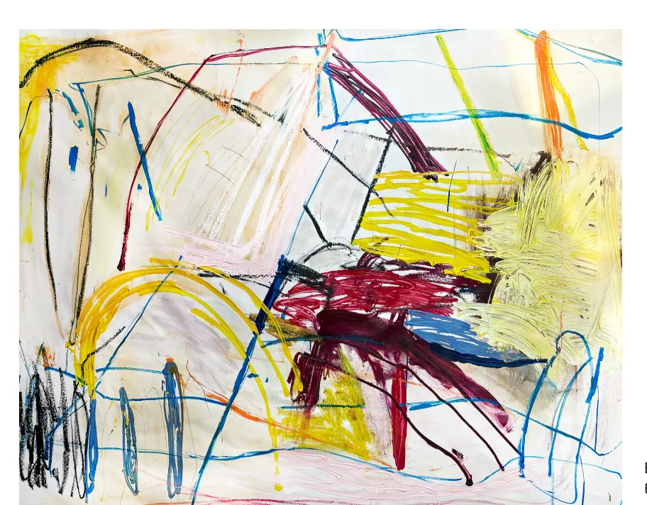 Electric 122 x 152 cm.  Técnica mixta sobre lienzo