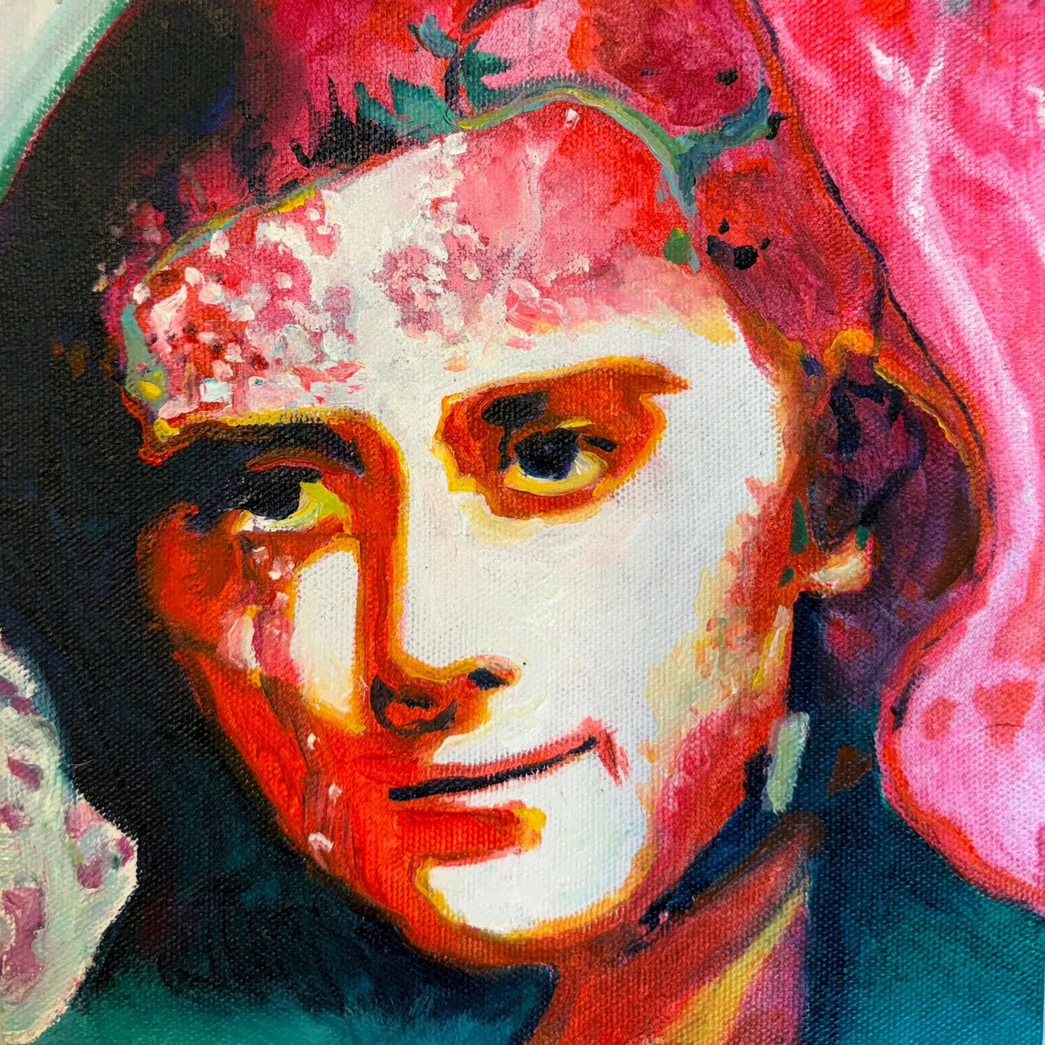 Dionisia Manzanero Salas Óleo sobre lienzo 20 x 20 cm.