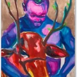 Marcela Cantuária Jose-do-Carmo-con-buey-astado-Acuarela-sobre-papel-42-x-297-2023.