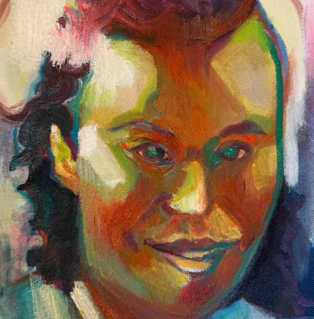 Marcela Cantuária Victoria Muñoz García Óleo sobre lienzo 20 x 20 cm.
