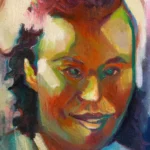 Marcela Cantuária Victoria Muñoz García Óleo sobre lienzo 20 x 20 cm.