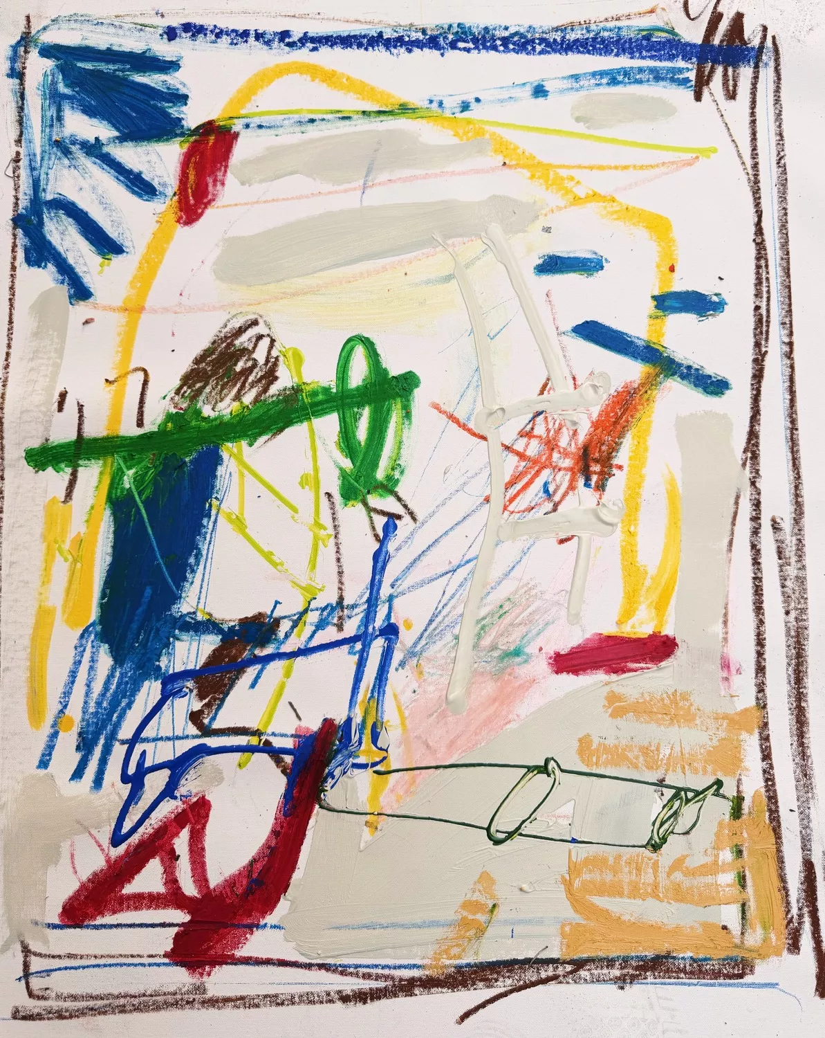 Speeding 76 x 61 cm. Técnica mixta sobre lienzo