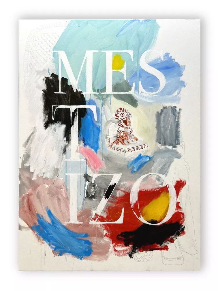 Mestizo Mixta sobre lienzo 100 x 70 cm.