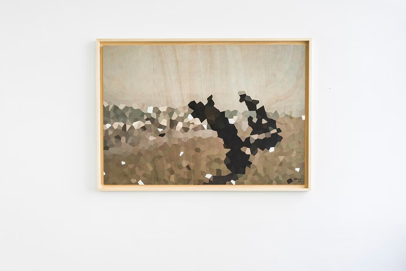 Tree on the beach 2  87 x 123 cm.