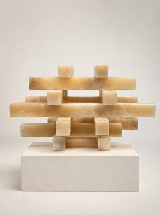 BeamsAlabaster 80 x 7 x 7 cm.